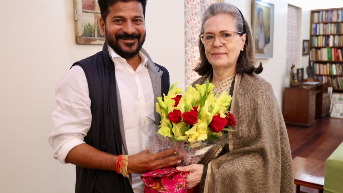 CM Revanth Reddy urges Sonia Gandhi to contest Lok Sabha Election from Telangana